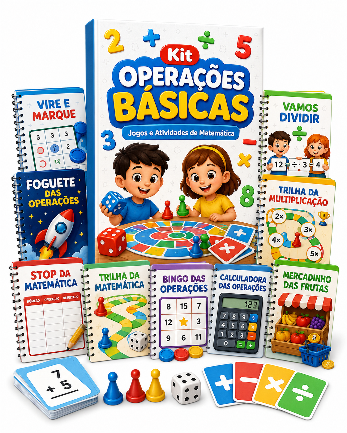 Mockup do Kit Operações Básicas