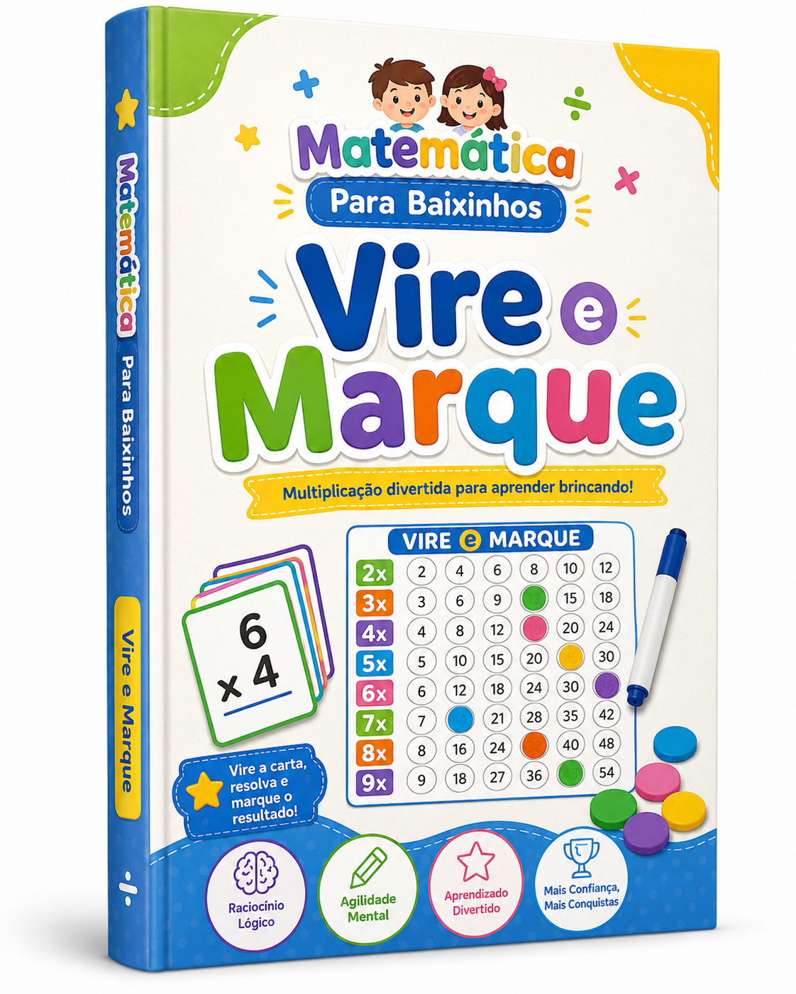 Mockup do material Vire e Marque