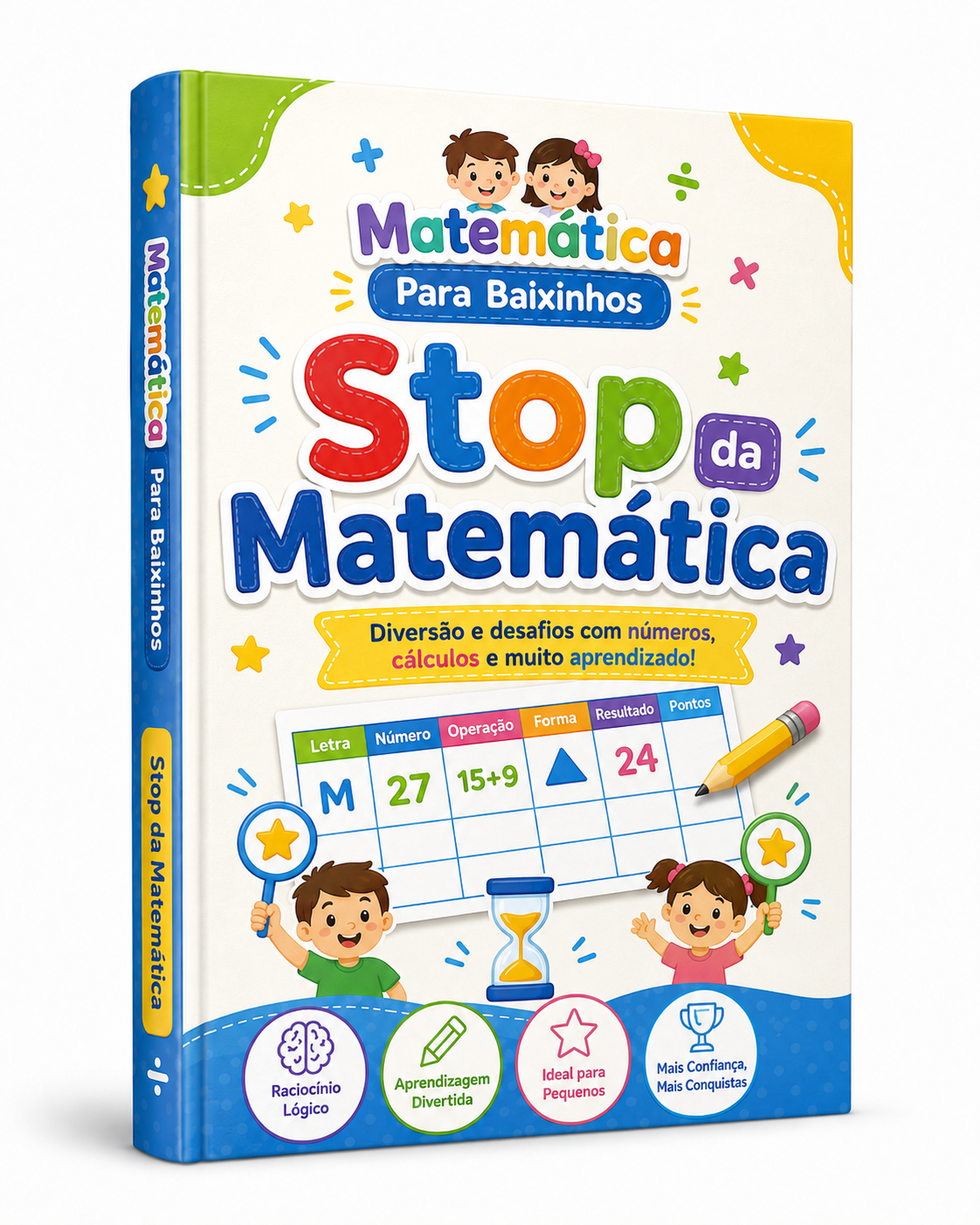 Mockup do material Stop da Matemática